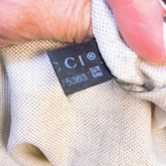 Gucci GG Canvas & Leather Hobo Bag Beige/Brown M - Picture 10 of 14